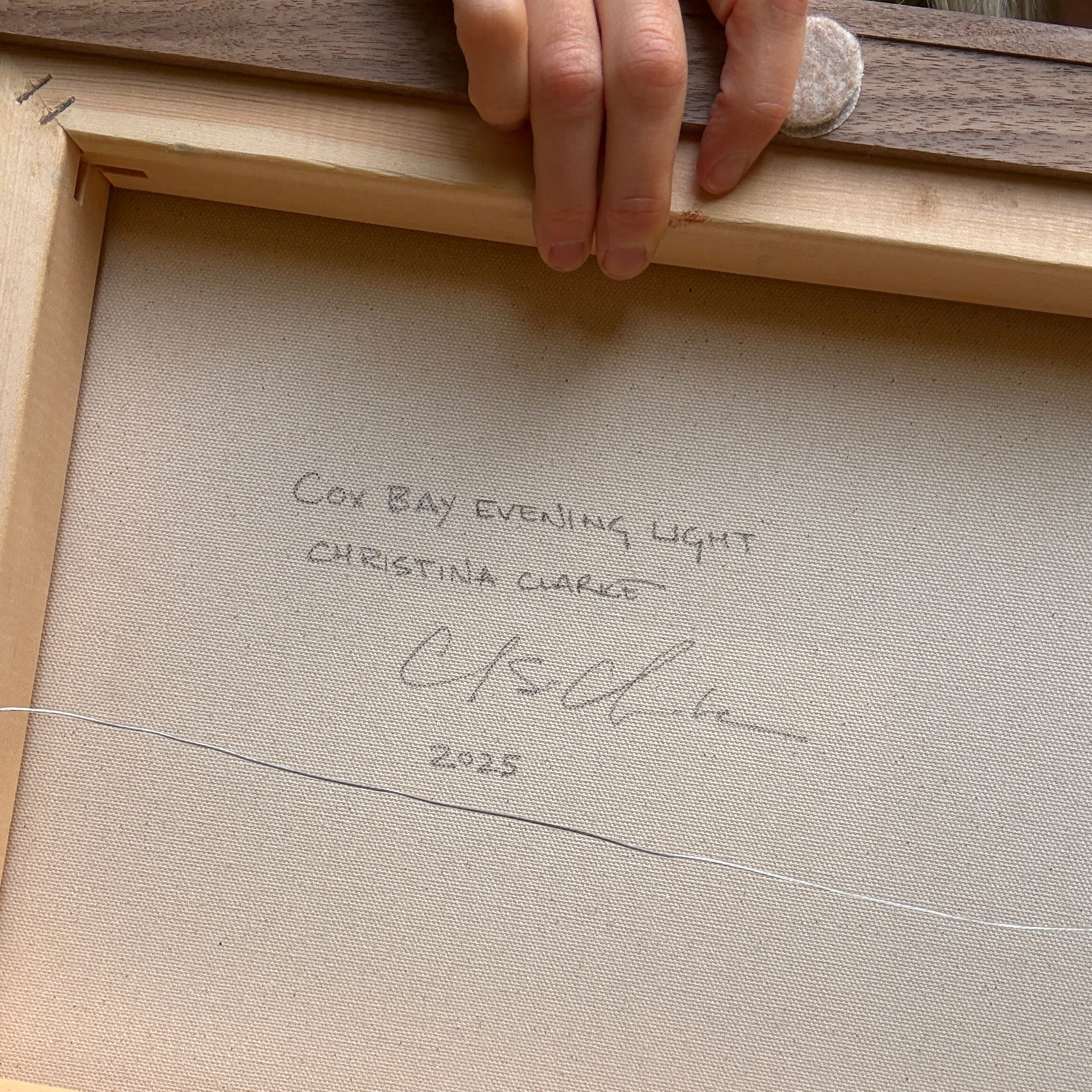 Cox Bay Evening Light | 24 in x 18 in | Walnut