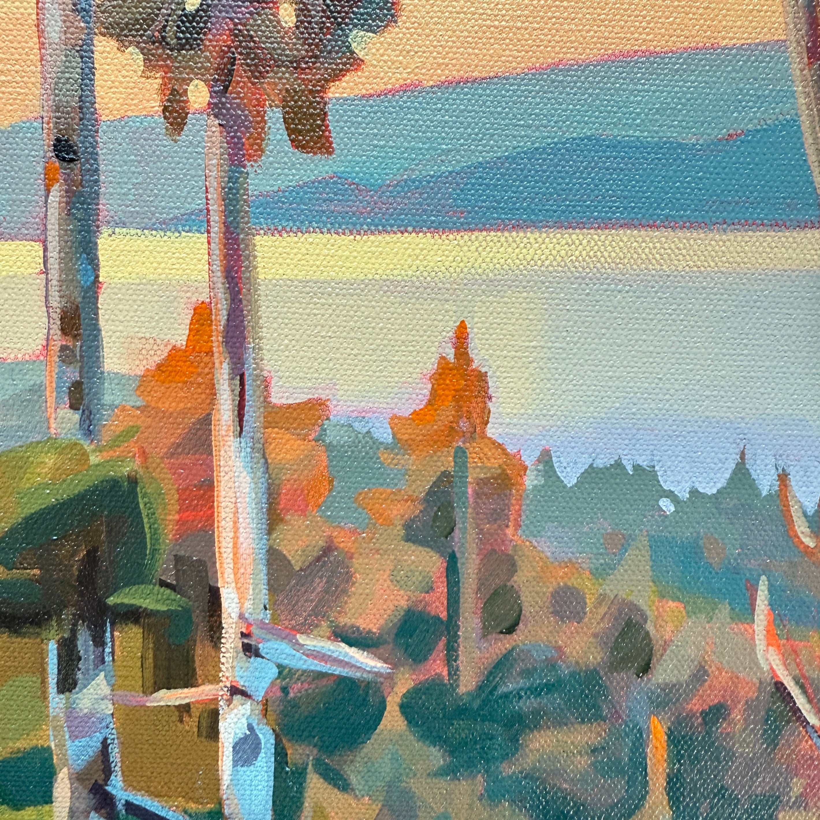 Through the Trees | 16 in x 20 in | Walnut