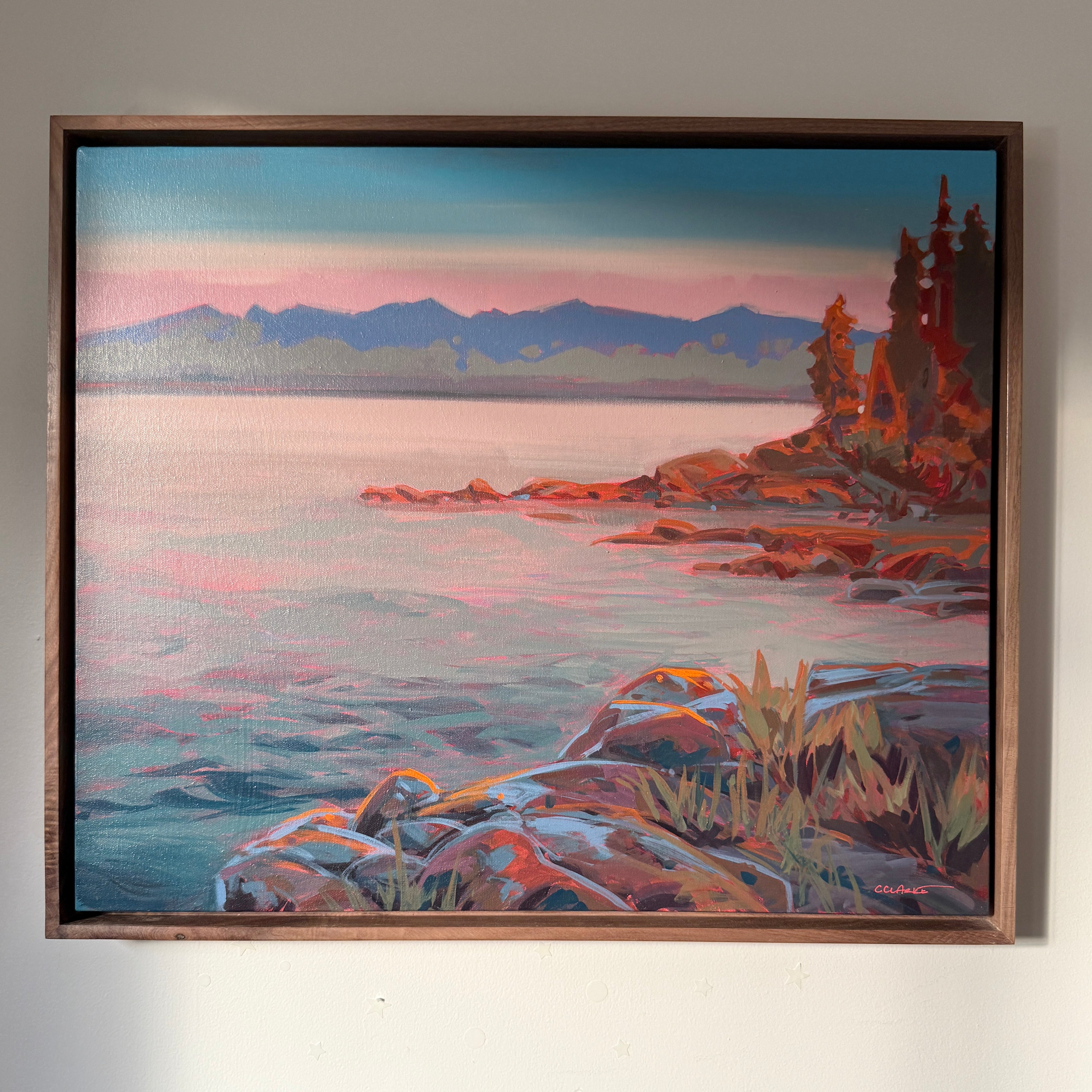 Tide's Edge | 24 in x 20 in | Walnut