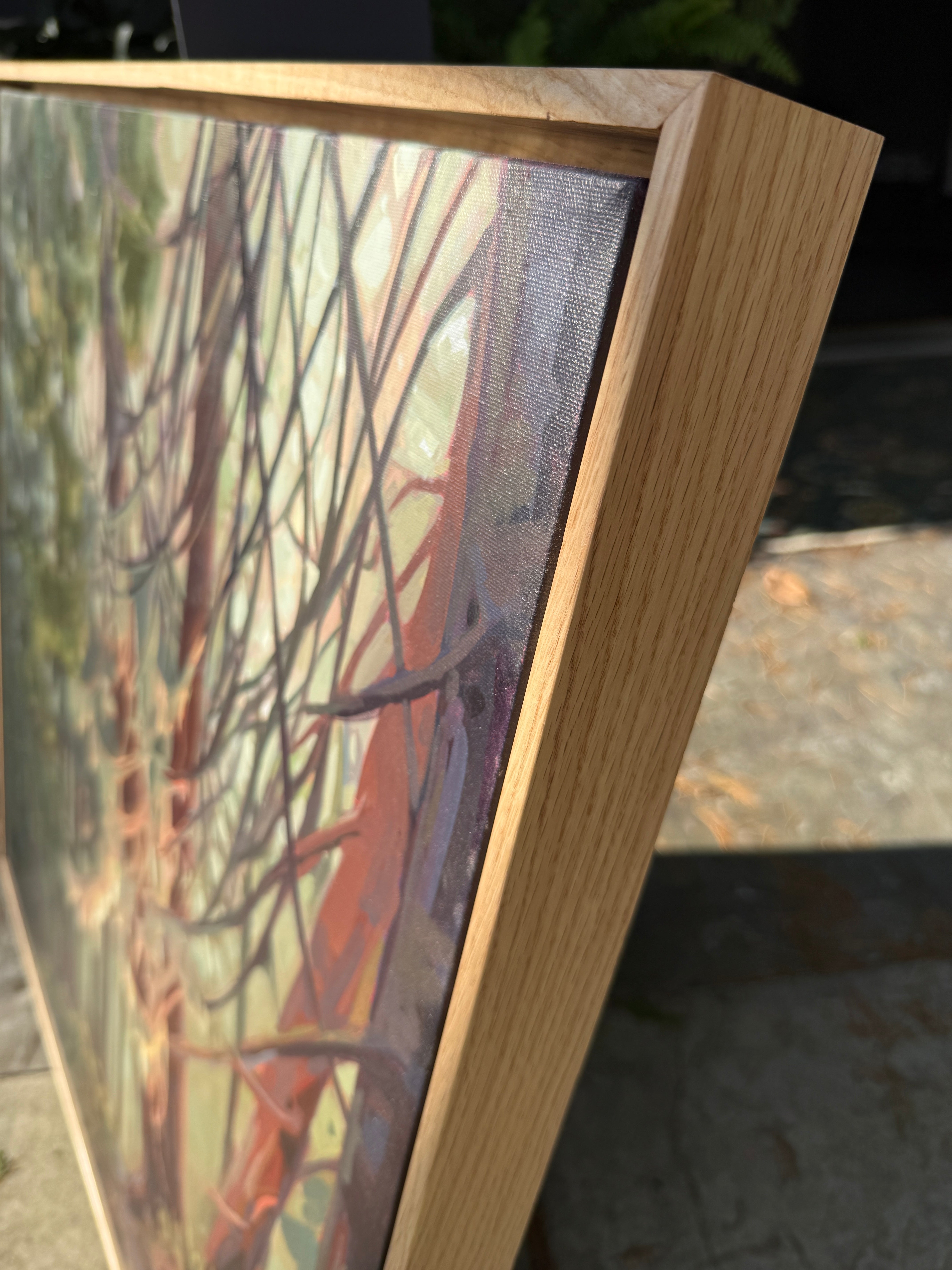 To Summit Trail | 30 in x 30 in | White Oak