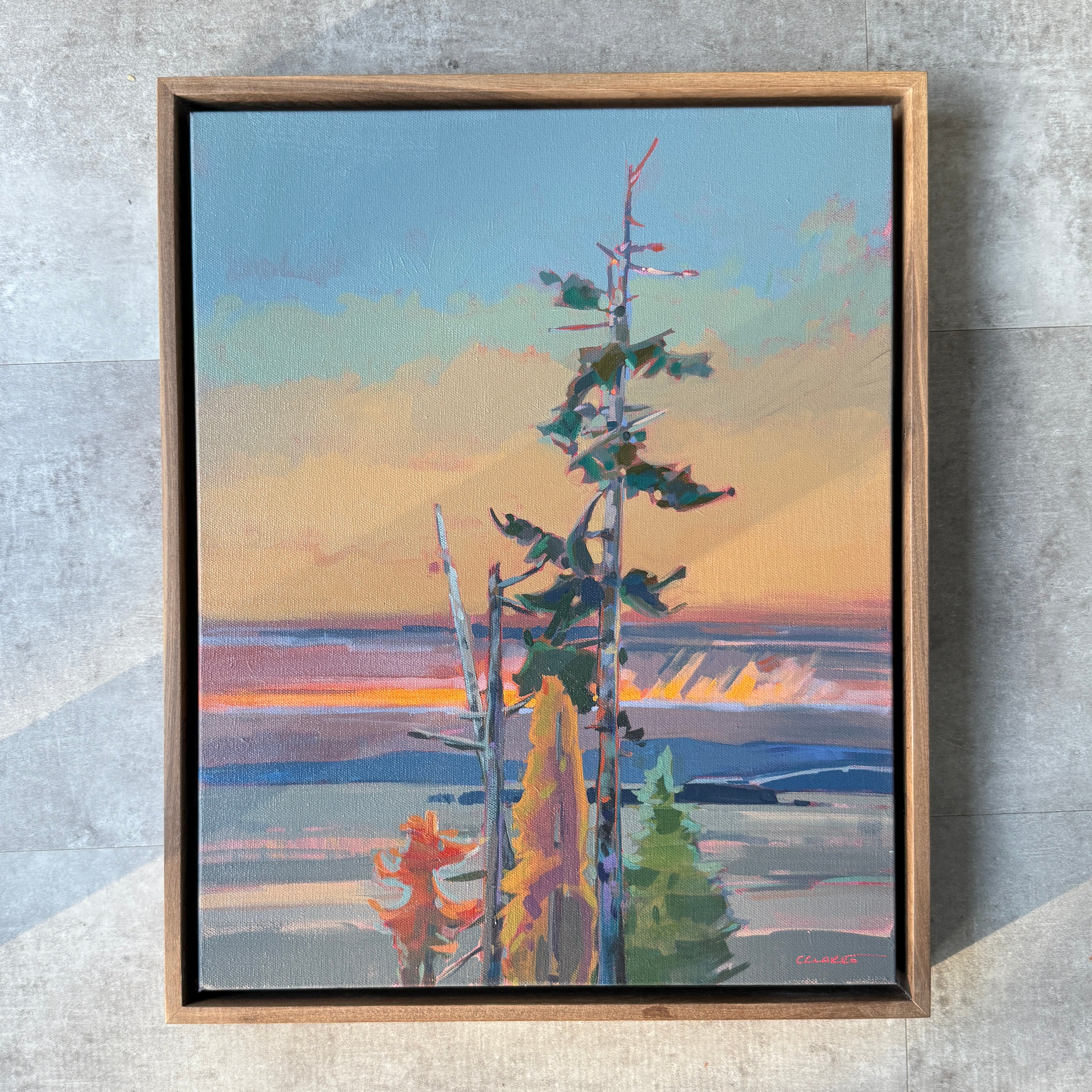 Before the Storm | 20 in x 16 in | Walnut