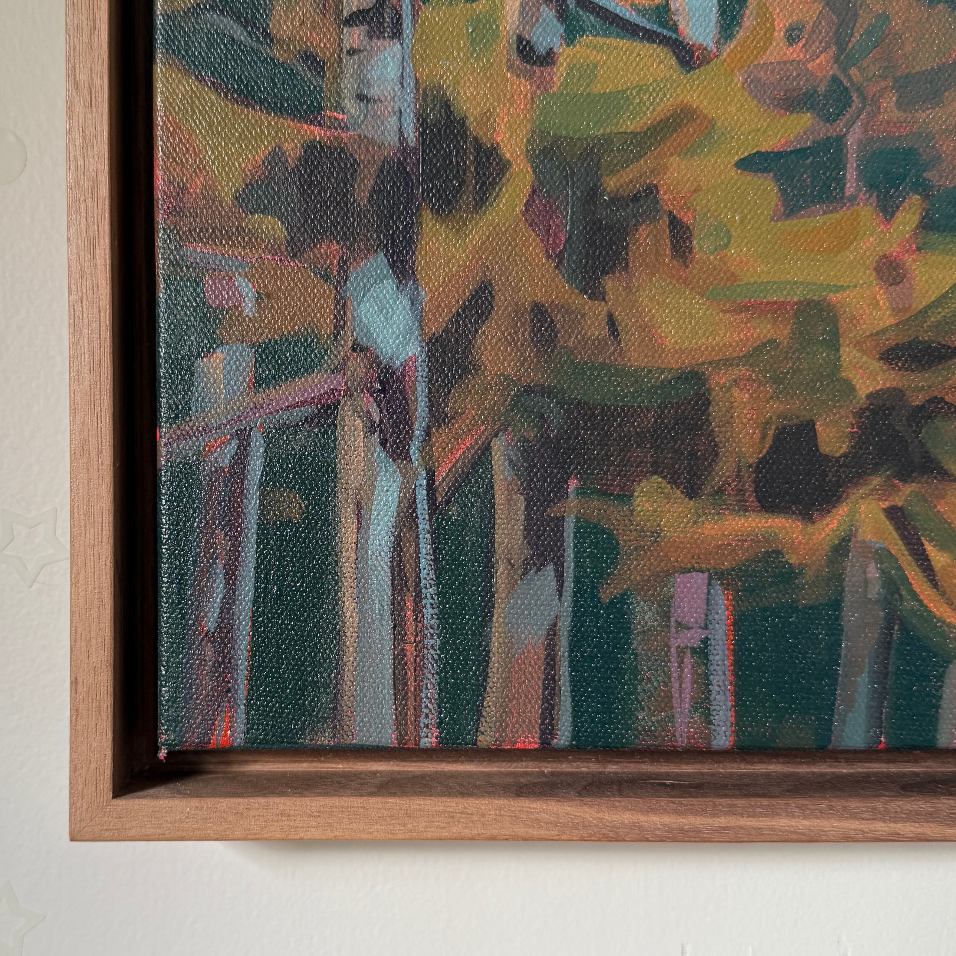 Through the Trees | 16 in x 20 in | Walnut