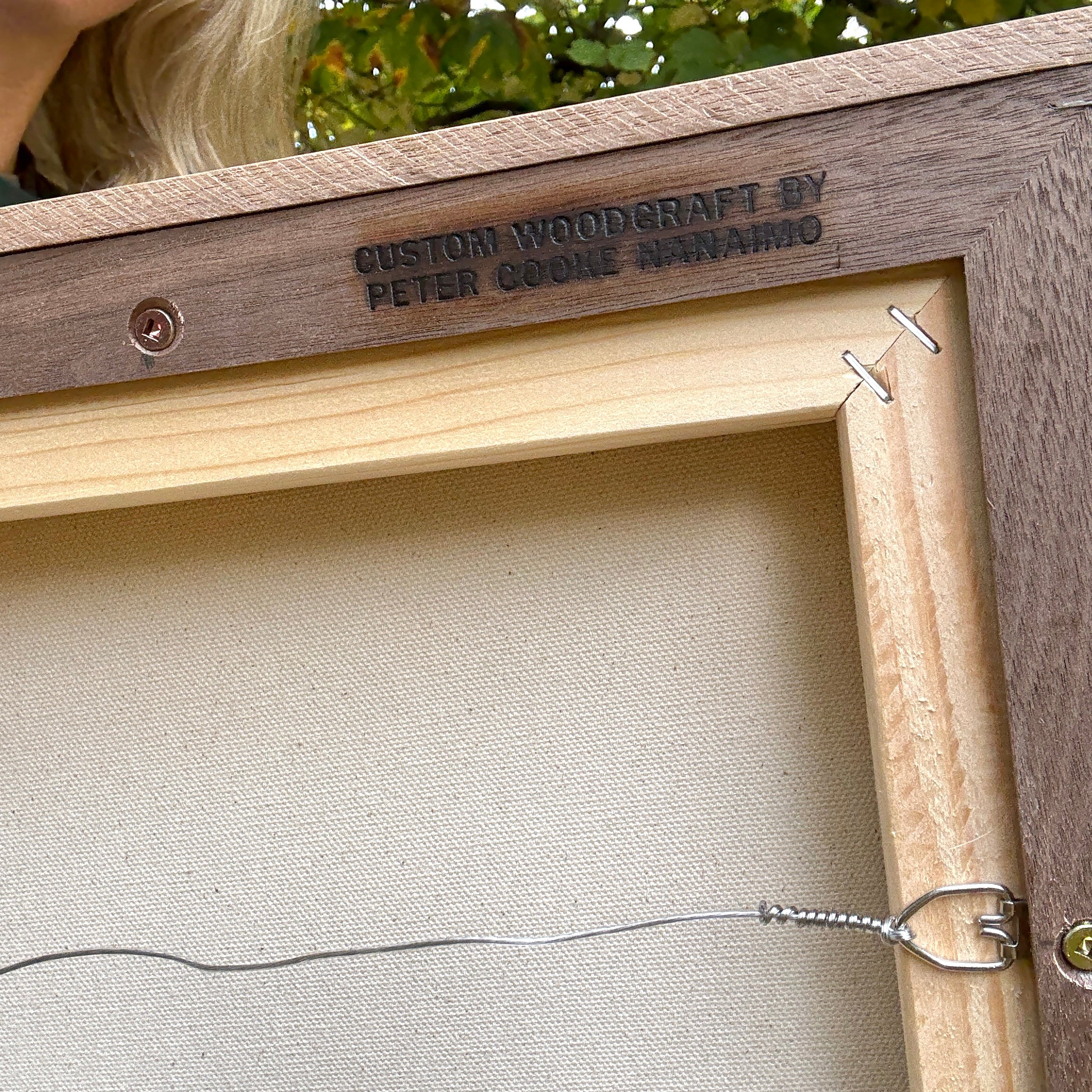 Through the Trees | 16 in x 20 in | Walnut