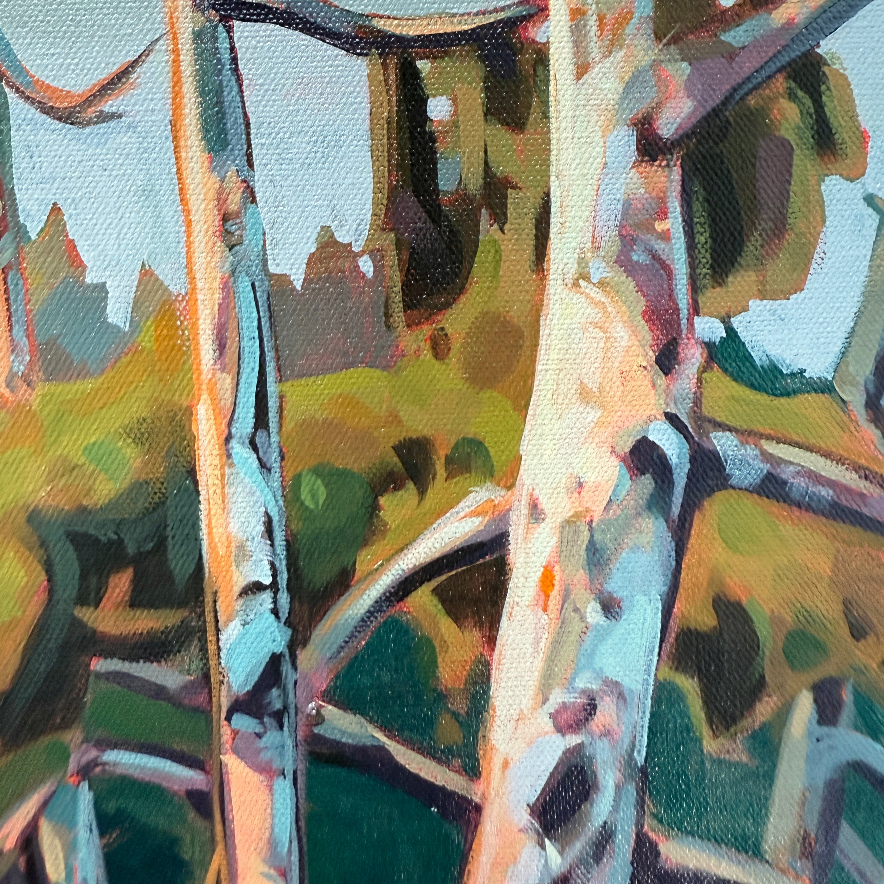 Through the Trees | 16 in x 20 in | Walnut
