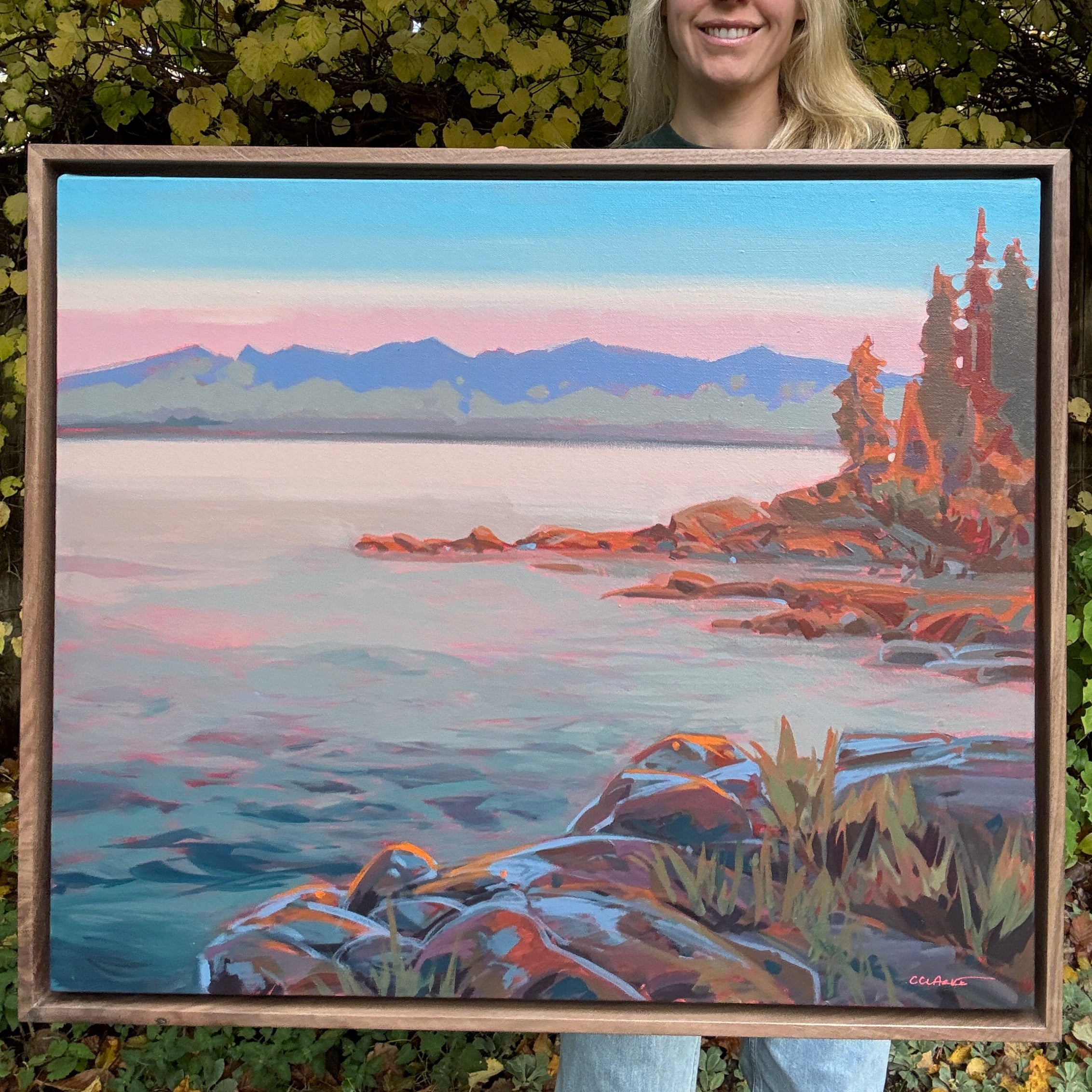 Tide's Edge | 24 in x 20 in | Walnut