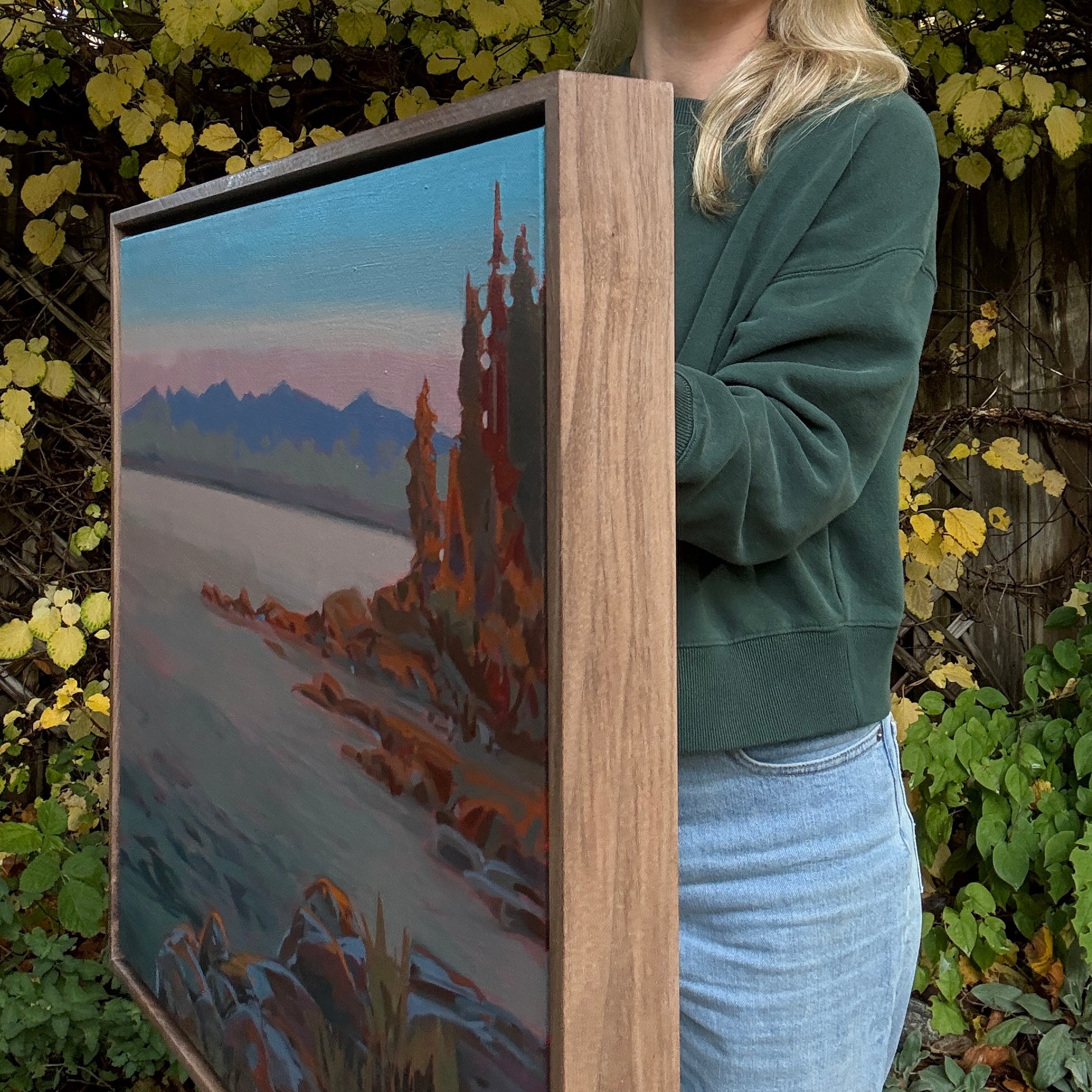 Tide's Edge | 24 in x 20 in | Walnut