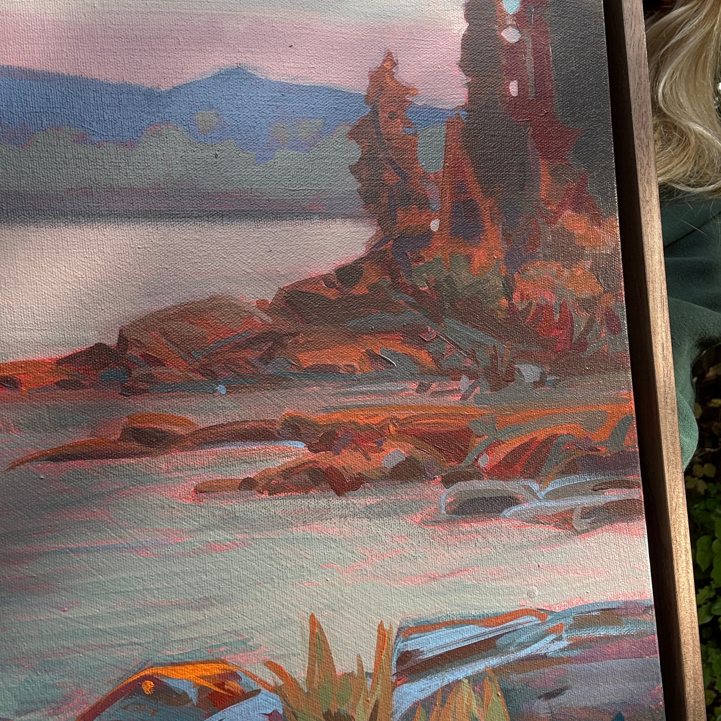 Tide's Edge | 24 in x 20 in | Walnut