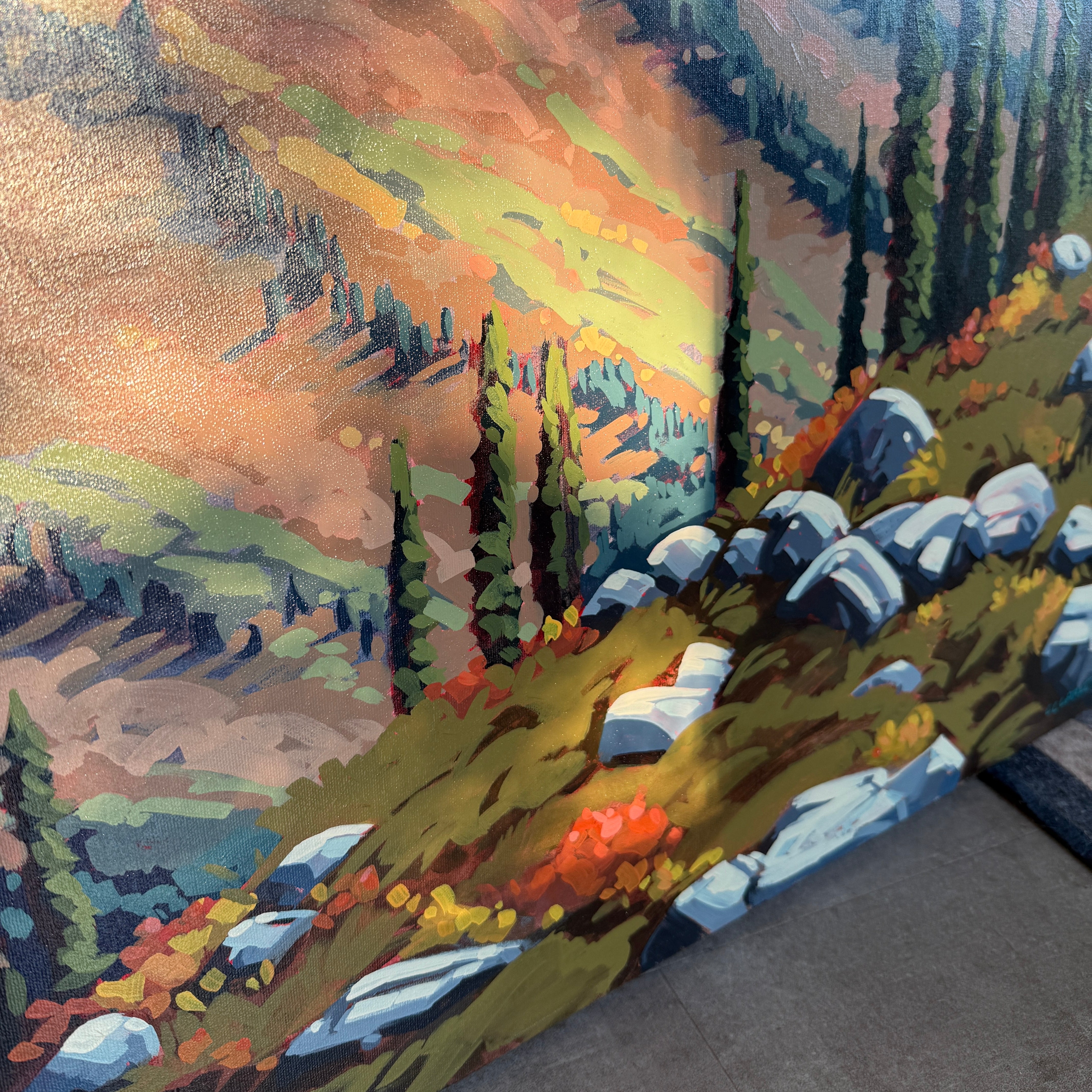 Fall Lines | 18 x 36